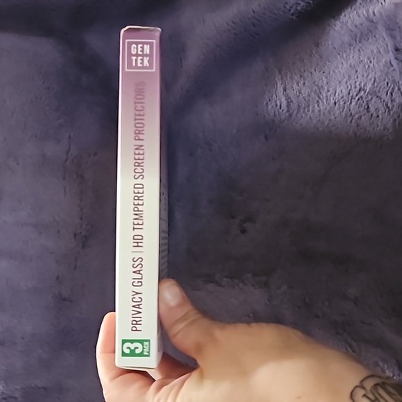 Gen Tek 3 Pk Privacy Glass HD Tempered Screen Protectors Fits iPhone 14 13 12 - Picture 9 of 16